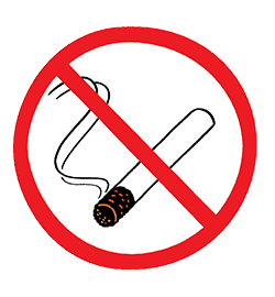 Illustration: Ein Rauchverbotsymbol