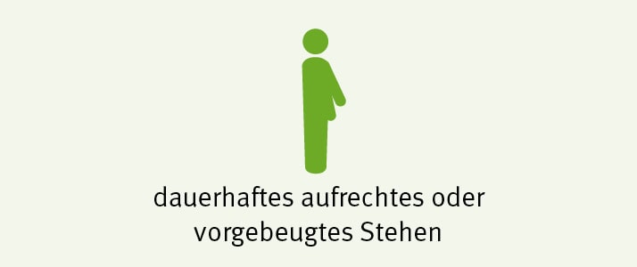 Symbol einer Person, die aufrecht steht.