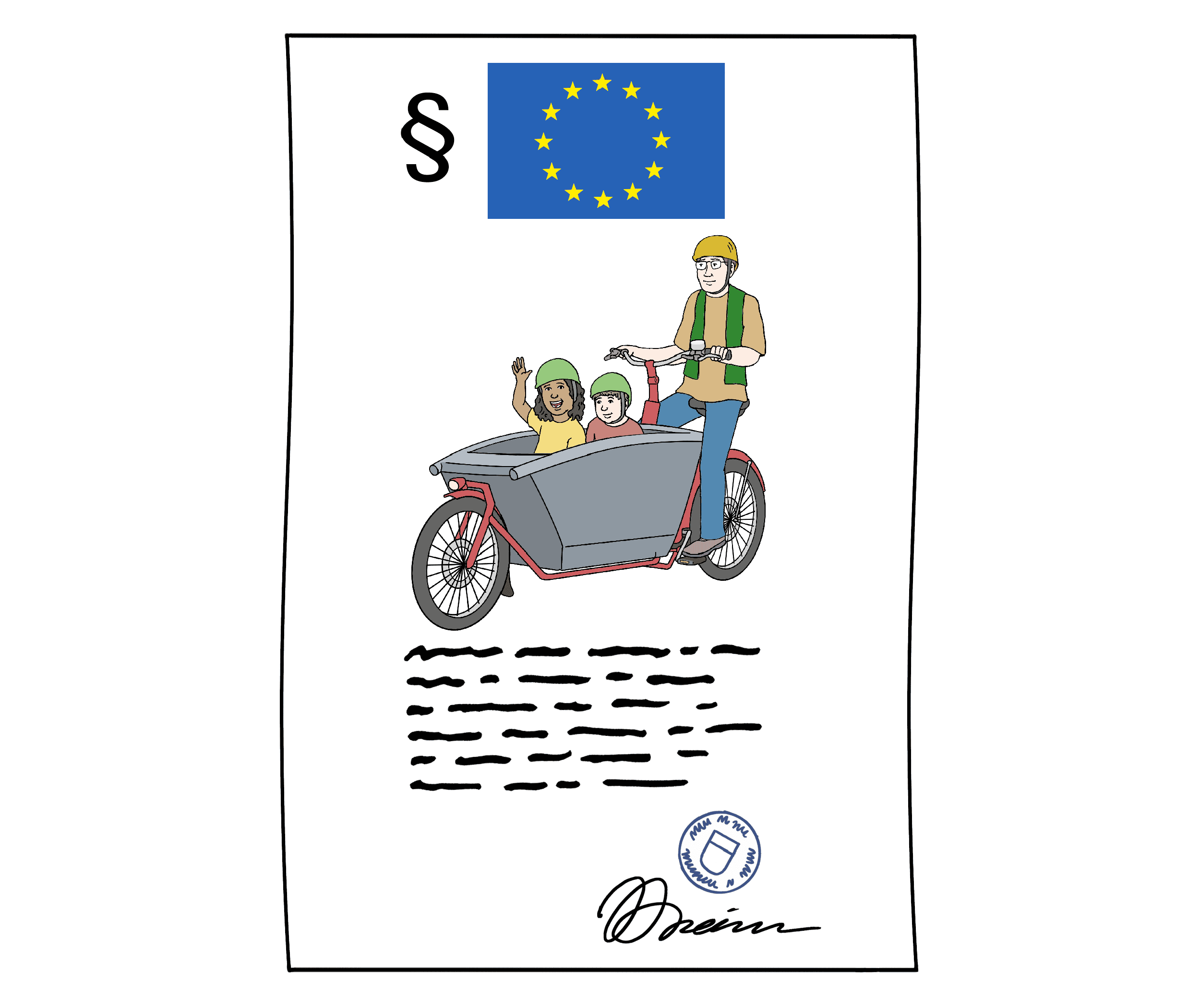 Die EU stellt Regeln zu Lasten-Fahrrädern auf. Leichte Sprache
