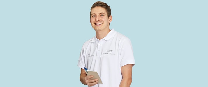 Porträt vom Sicherheitsbeauftragten Marvin Soost.